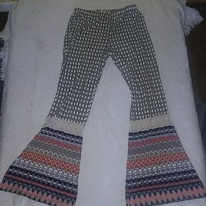 wide leg Flared Leggings SZ XL Women's